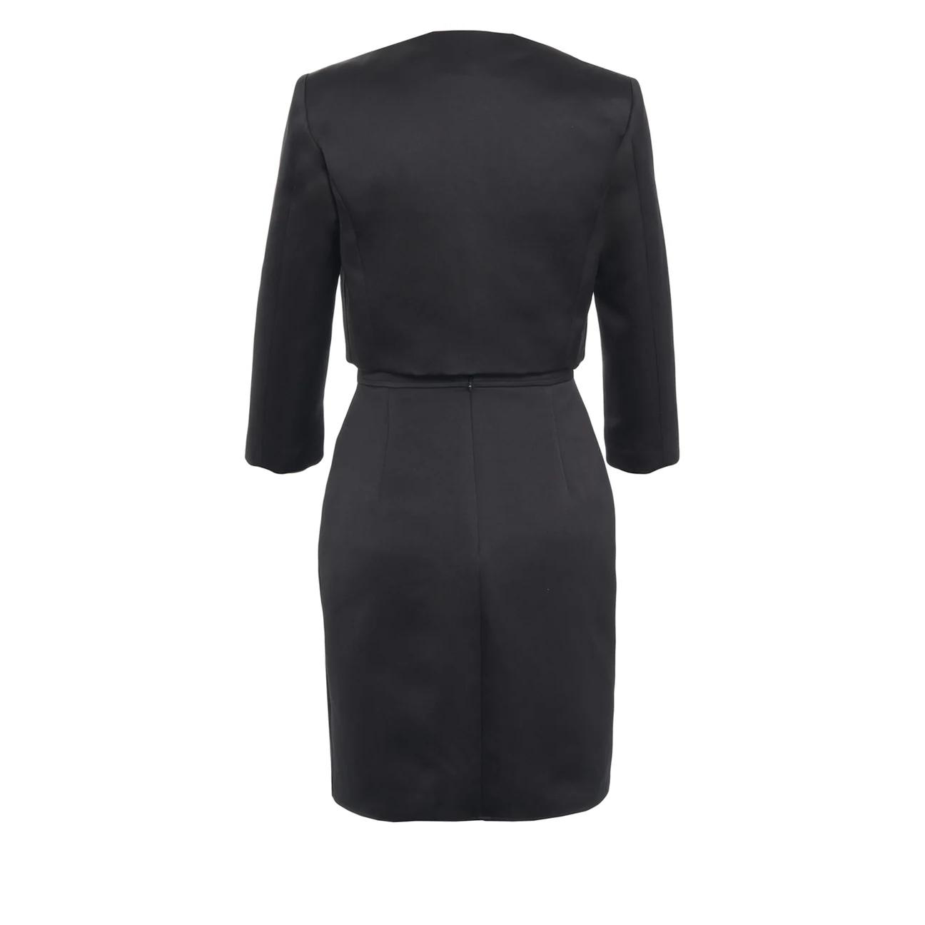 Abito in duchesse e tulle con giacca