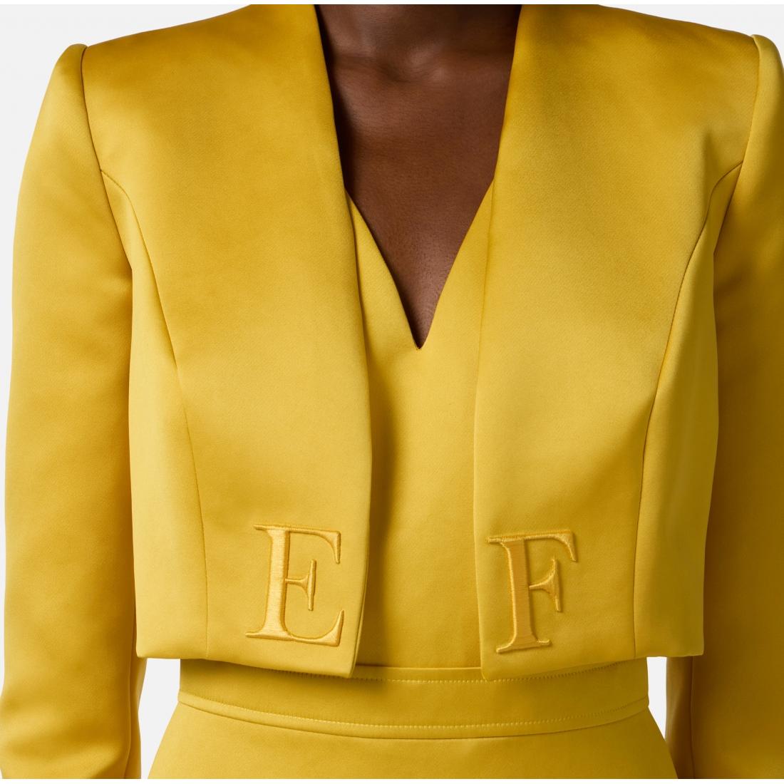 Abito in duchesse e tulle con giacca