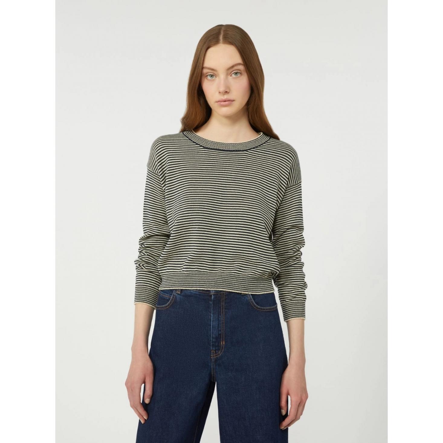 Maglia girocollo in cotone