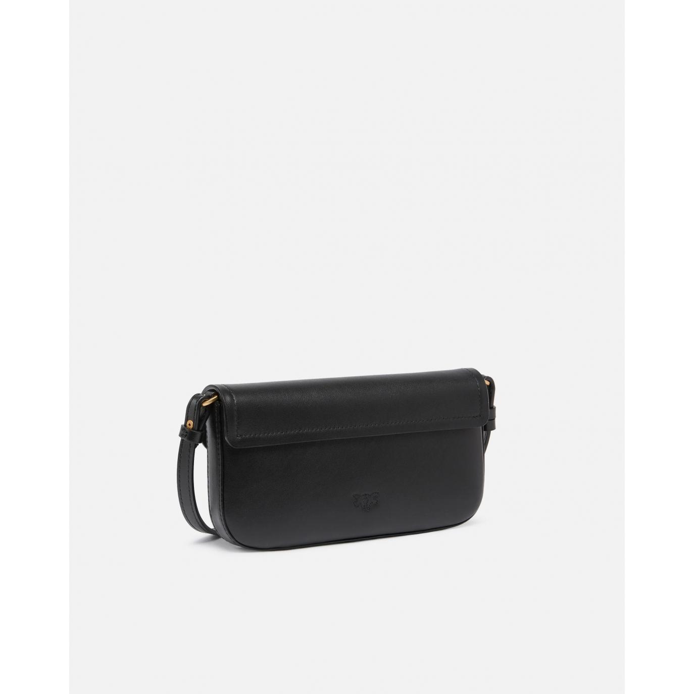 Borsa a spalla media Saddle Flat in pelle