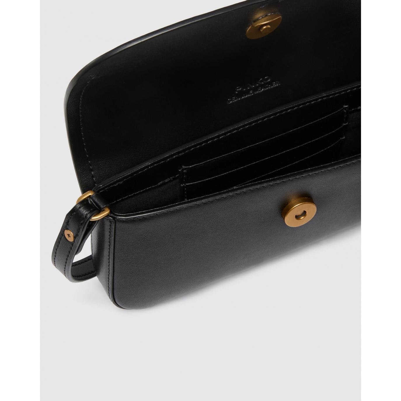 Borsa a spalla media Saddle Flat in pelle