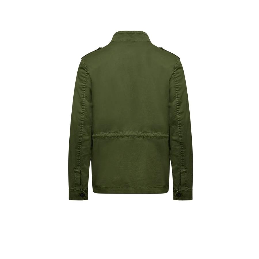 Giacca militare in gabardina stretch