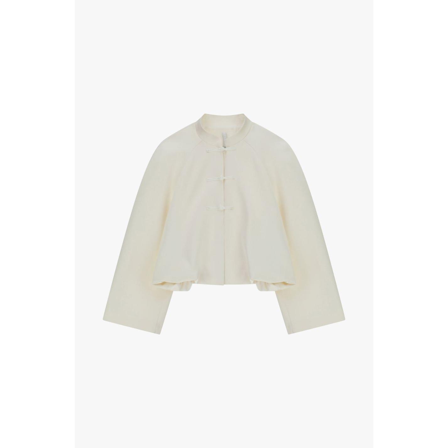 Giacca camicia corta con chiusura a laccetti