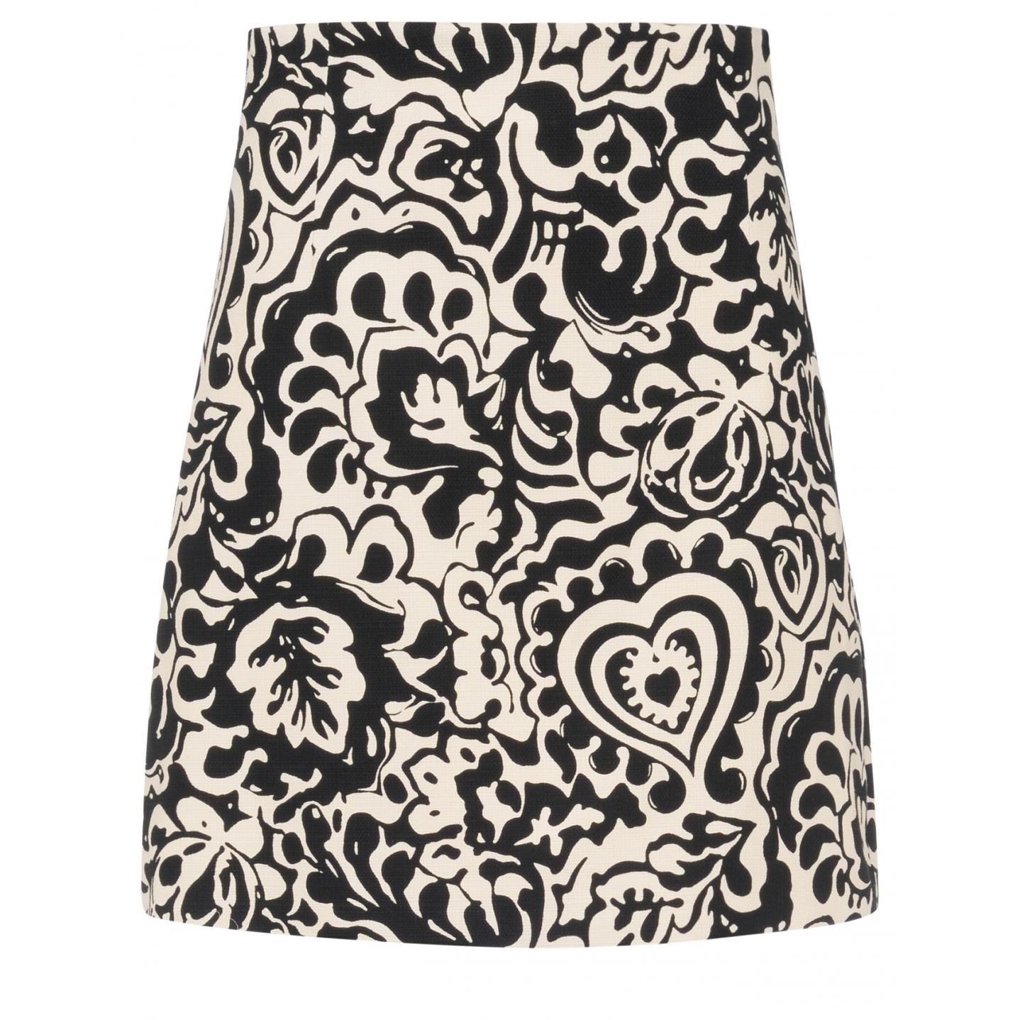 Gonna  in cotone stampato