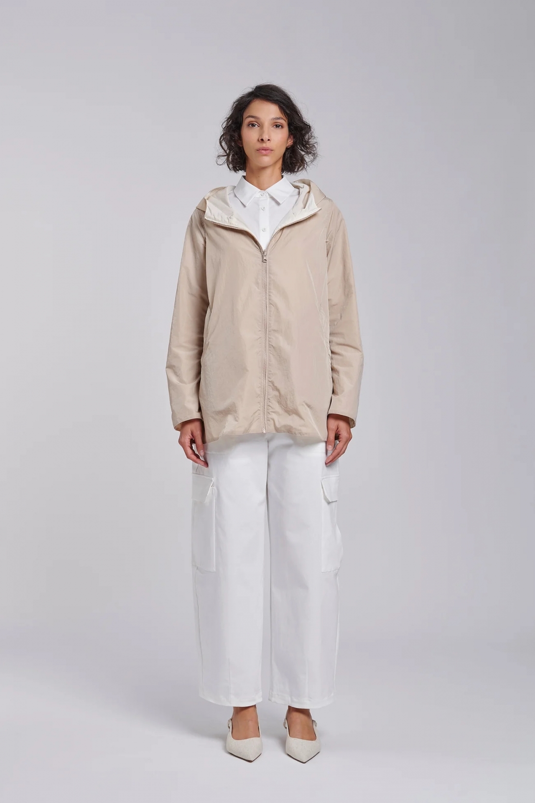 Impermeabile reversibile in nylon ad alta densità