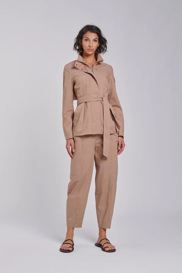 Trench in tela misto cotone