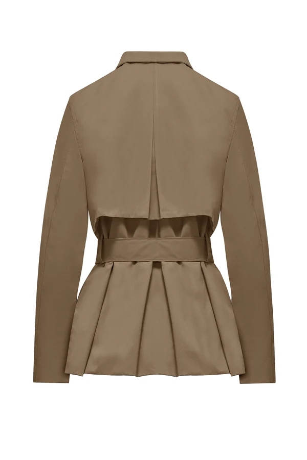Trench in tela misto cotone