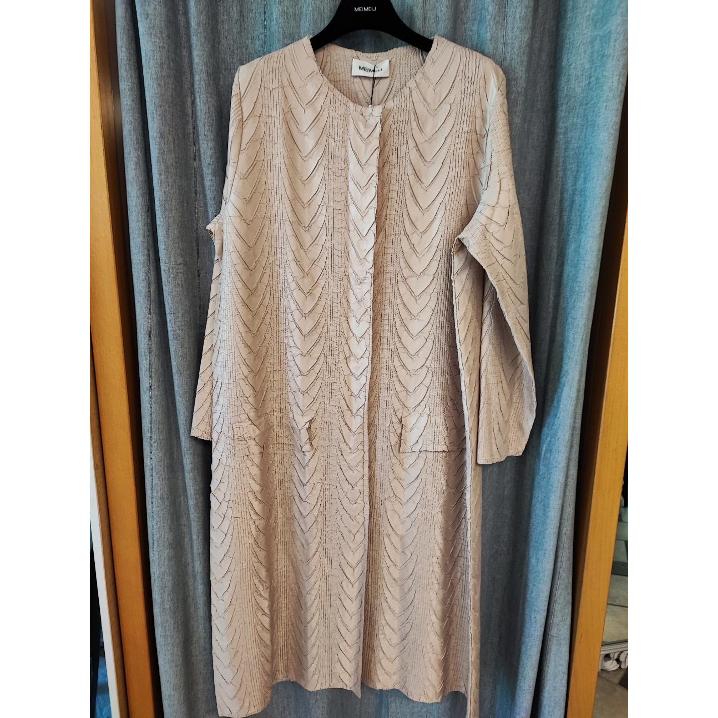 GIACCA LUNGA CON MOTIVO A TRECCIA