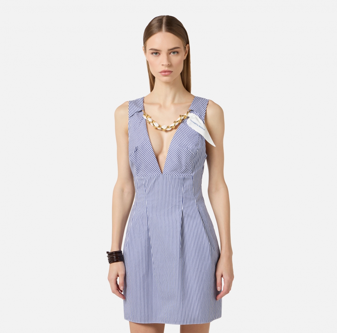 Miniabito con foulard gioiello