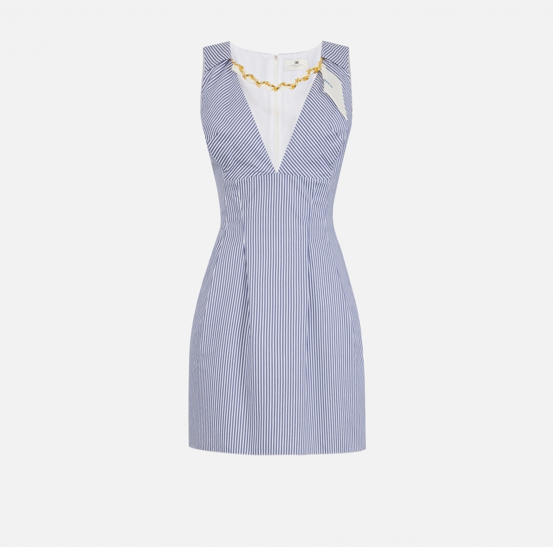 Miniabito con foulard gioiello