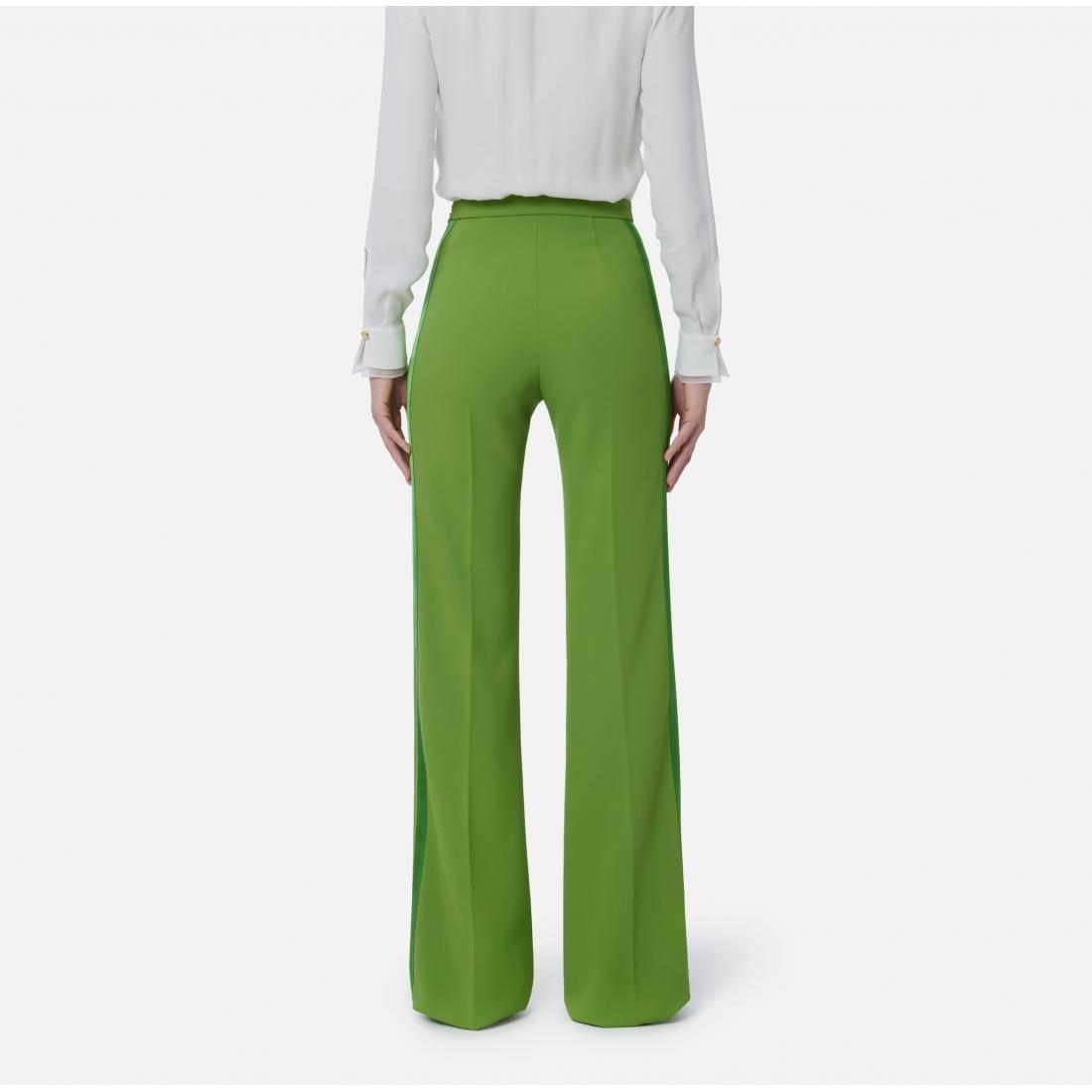 Pantaloni in crêpe leggero e raso