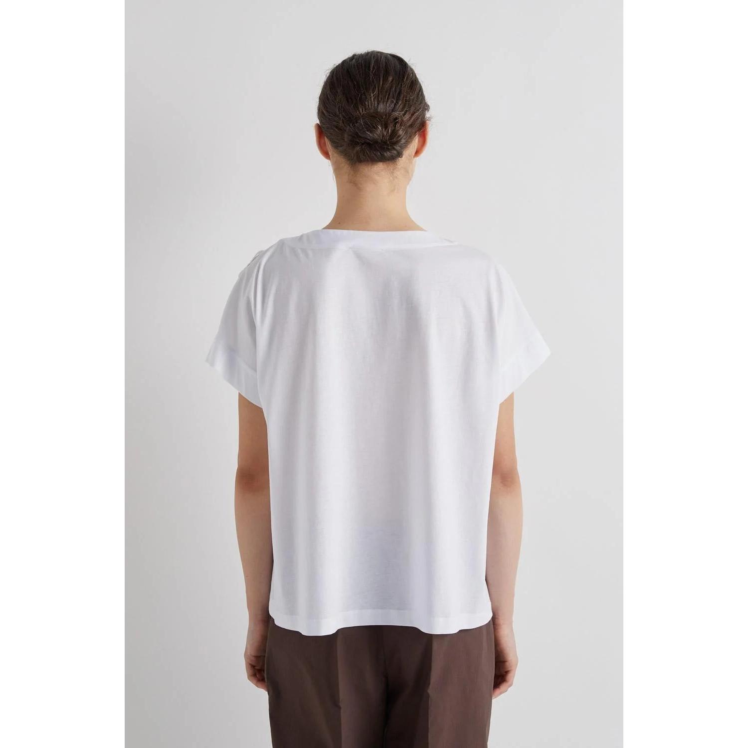 T-SHIRT CON APPLICAZIONI FLOREALI