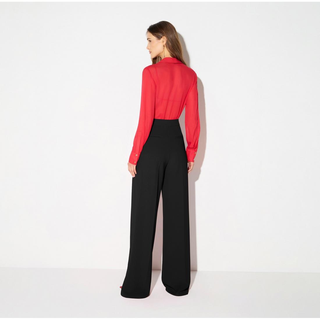 Body in georgette con catena gioiello