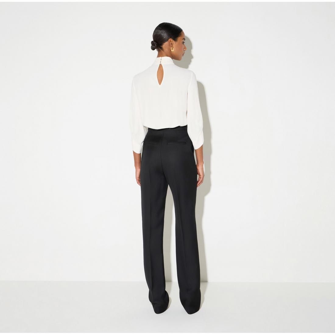 Blusa in georgette con cravattino