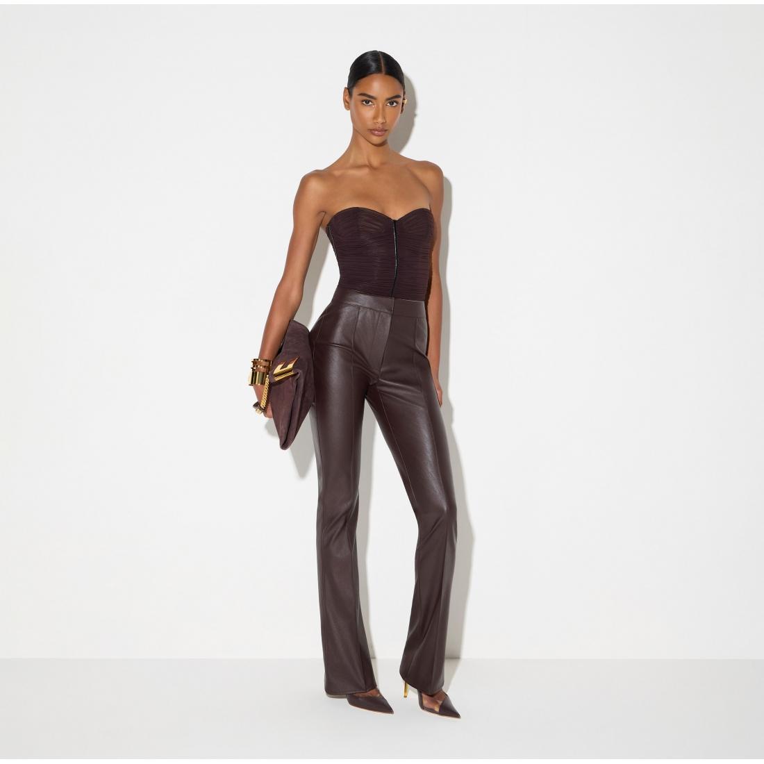 Pantaloni con nervature