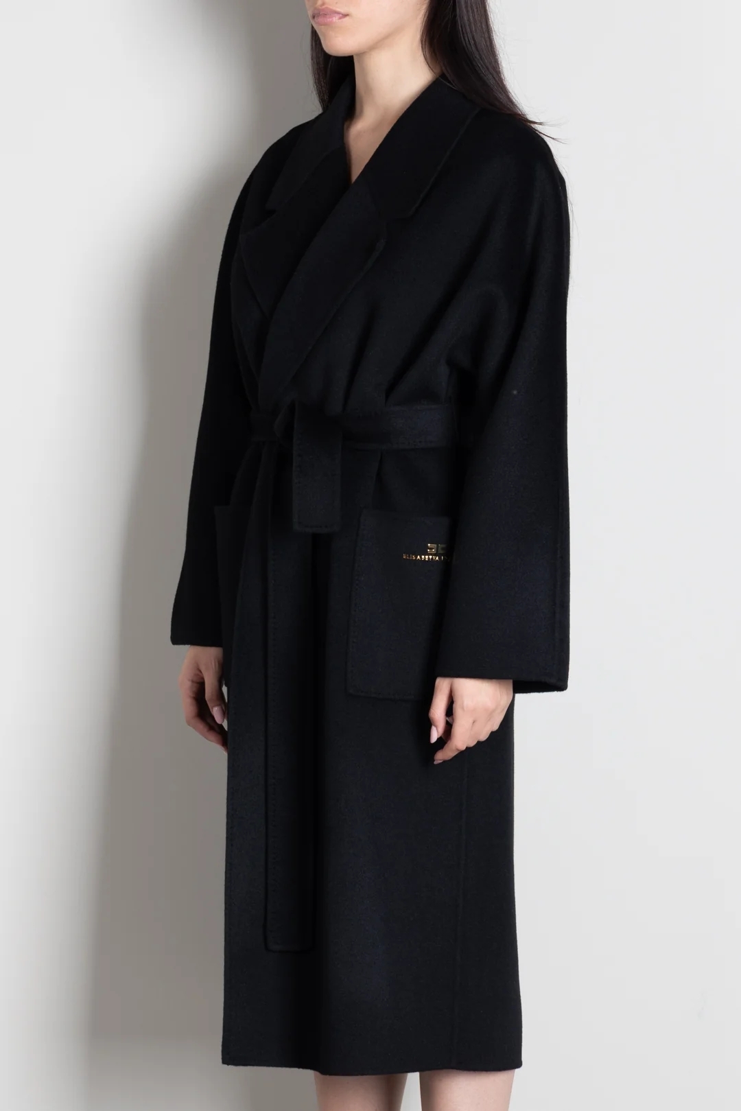 Cappotto in panno double di lana