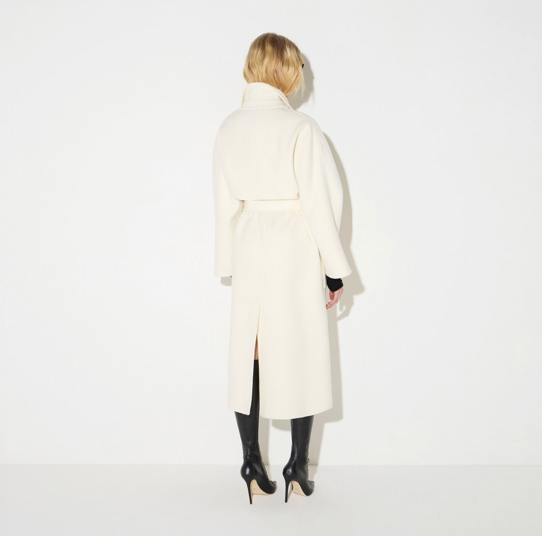 Cappotto in panno double di lana