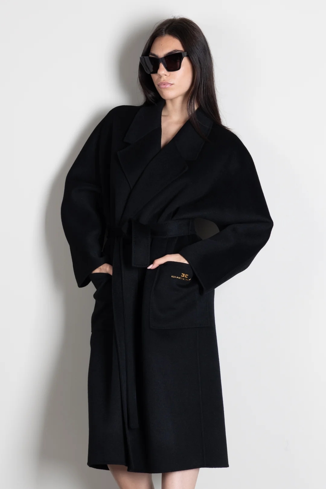 Cappotto in panno double di lana