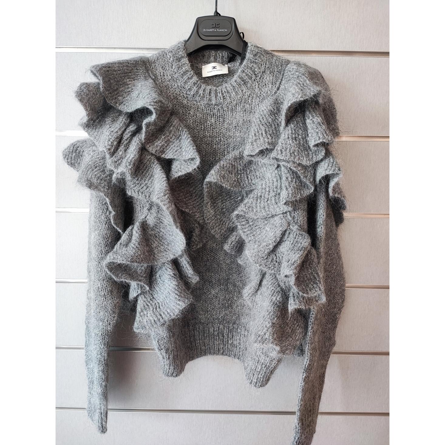 Pullover in maglia con ruches