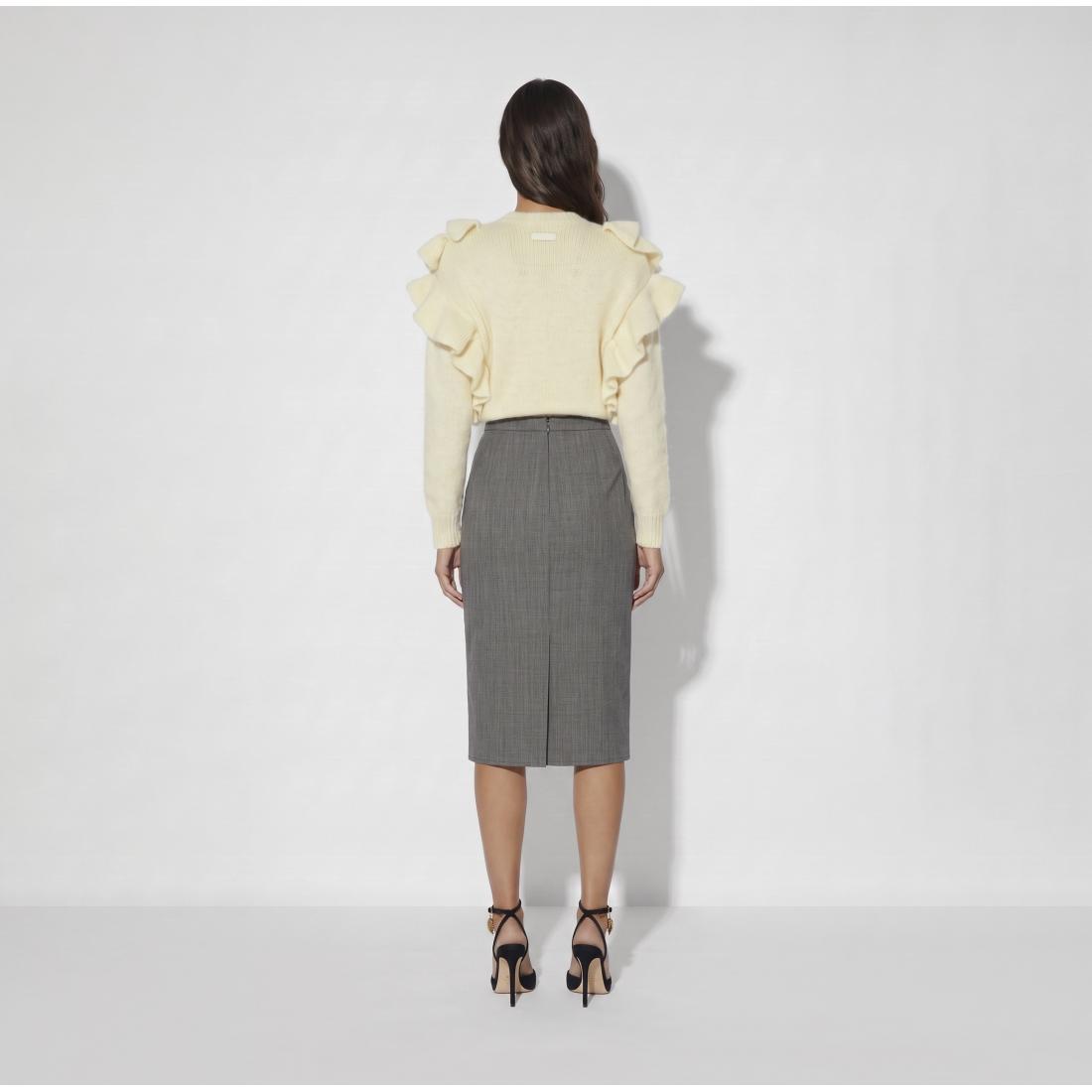 Pullover in maglia con ruches