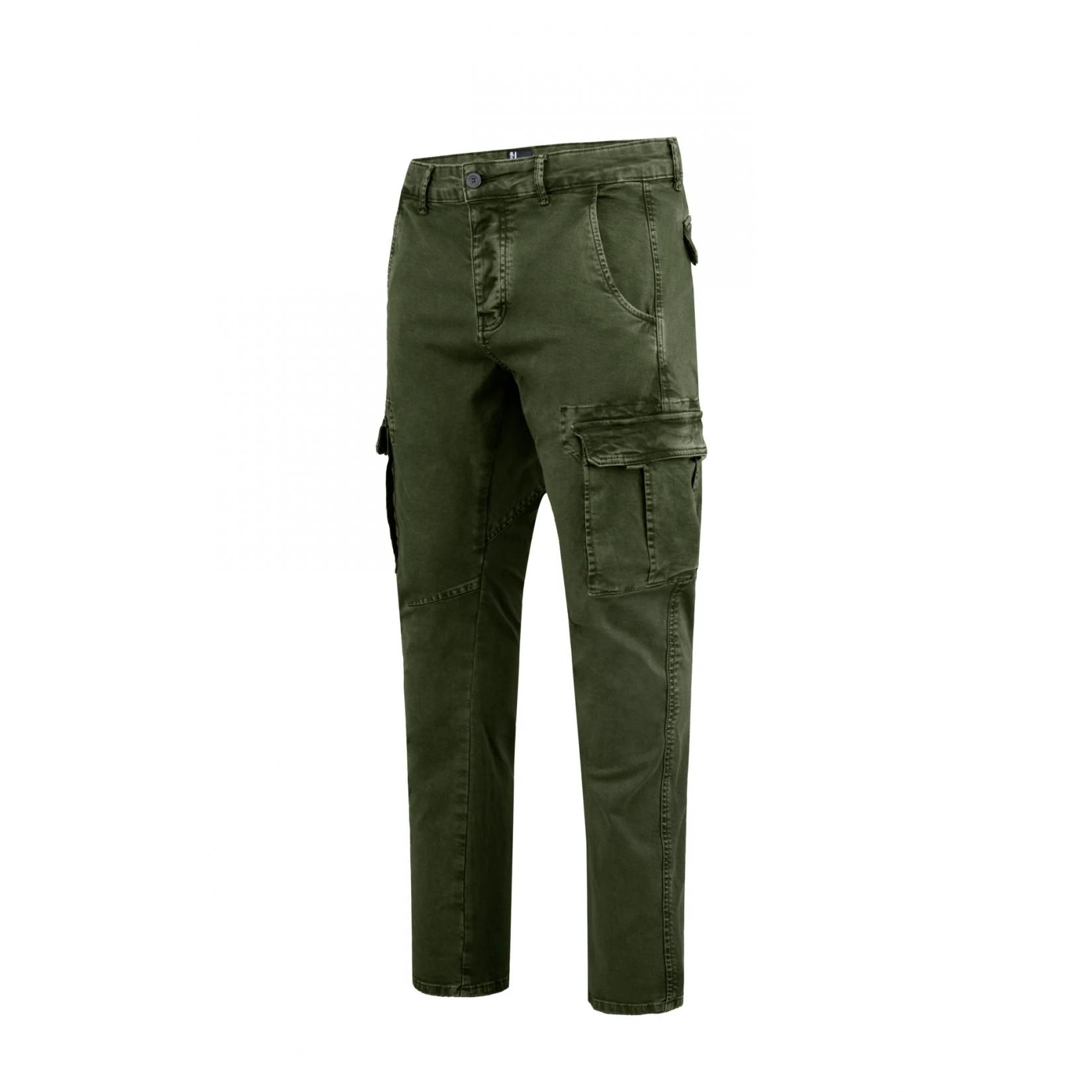 Pantalone tasconato slim fit in cotone