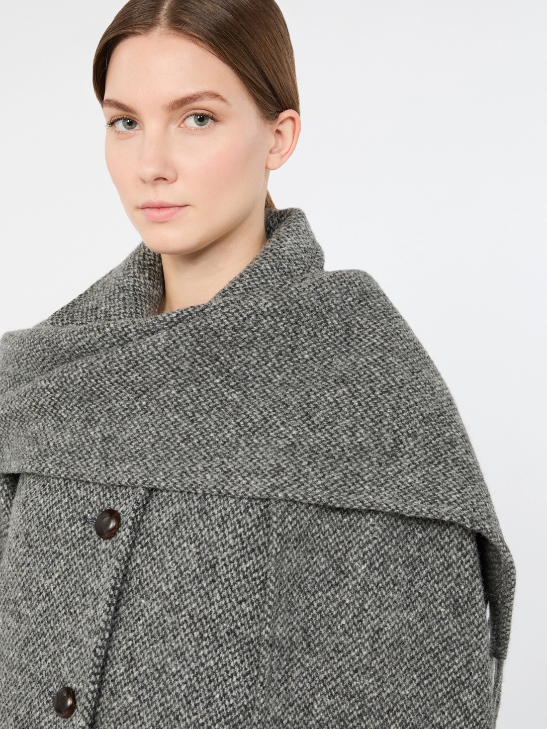 Cappotto in tweed di mista lana