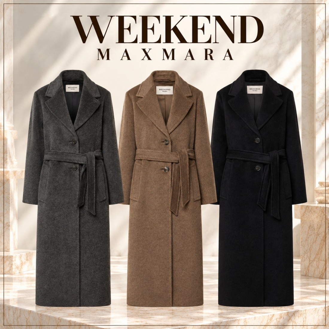 Cappotto lungo in orsetto di lana e alpaca