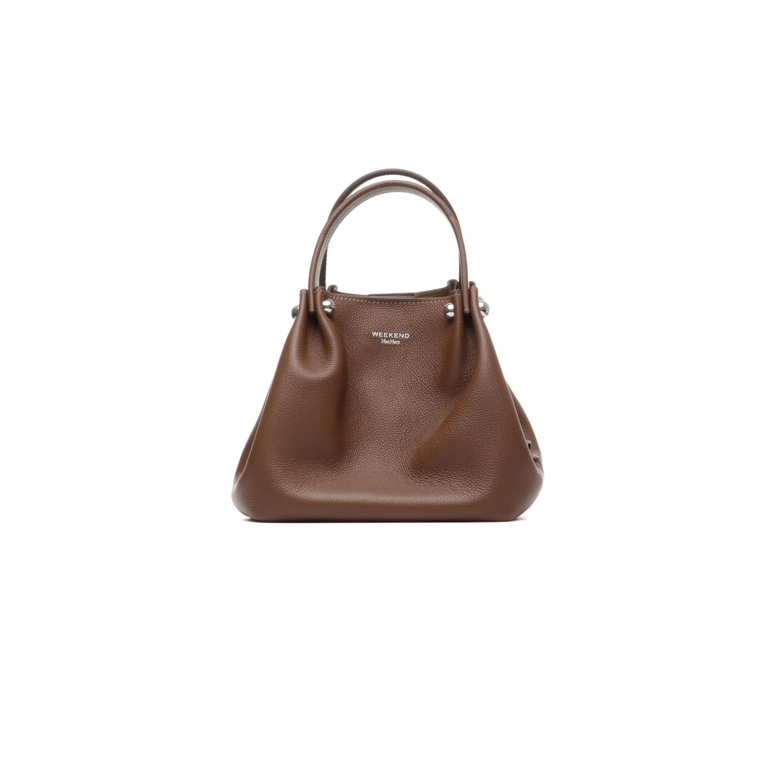 TOTE BAG MEDIA IN PELLE