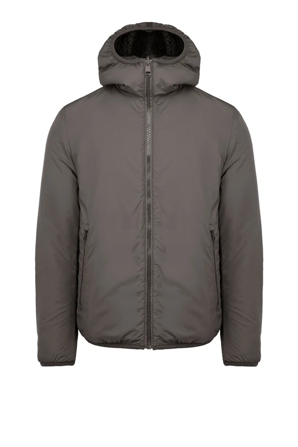 Giacca reversibile con cappuccio