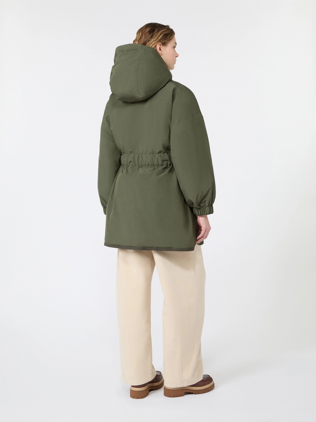 Parka reversibile in tela antigoccia