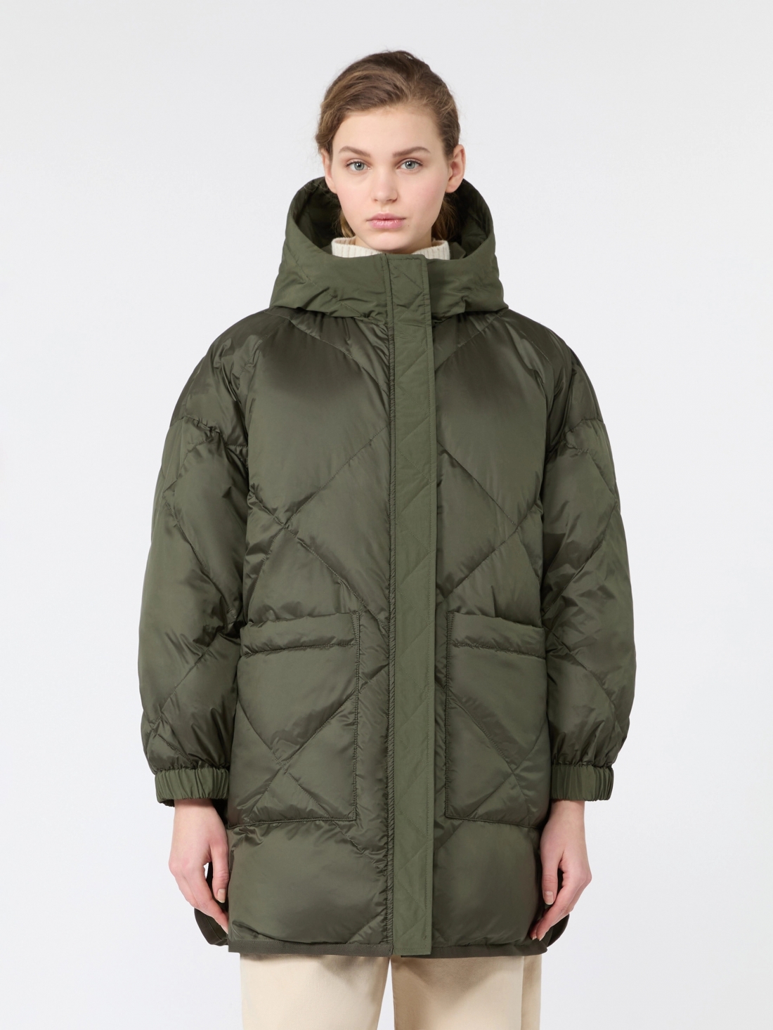 Parka reversibile in tela antigoccia
