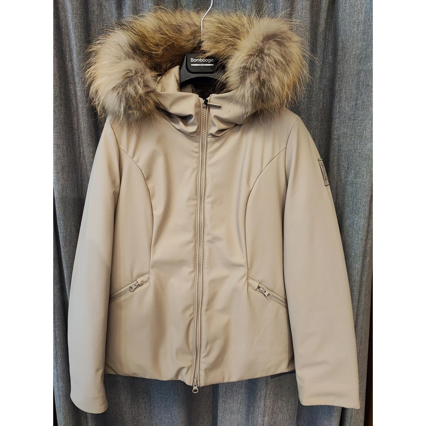 Giacca slim imbottita con pelliccia staccabile