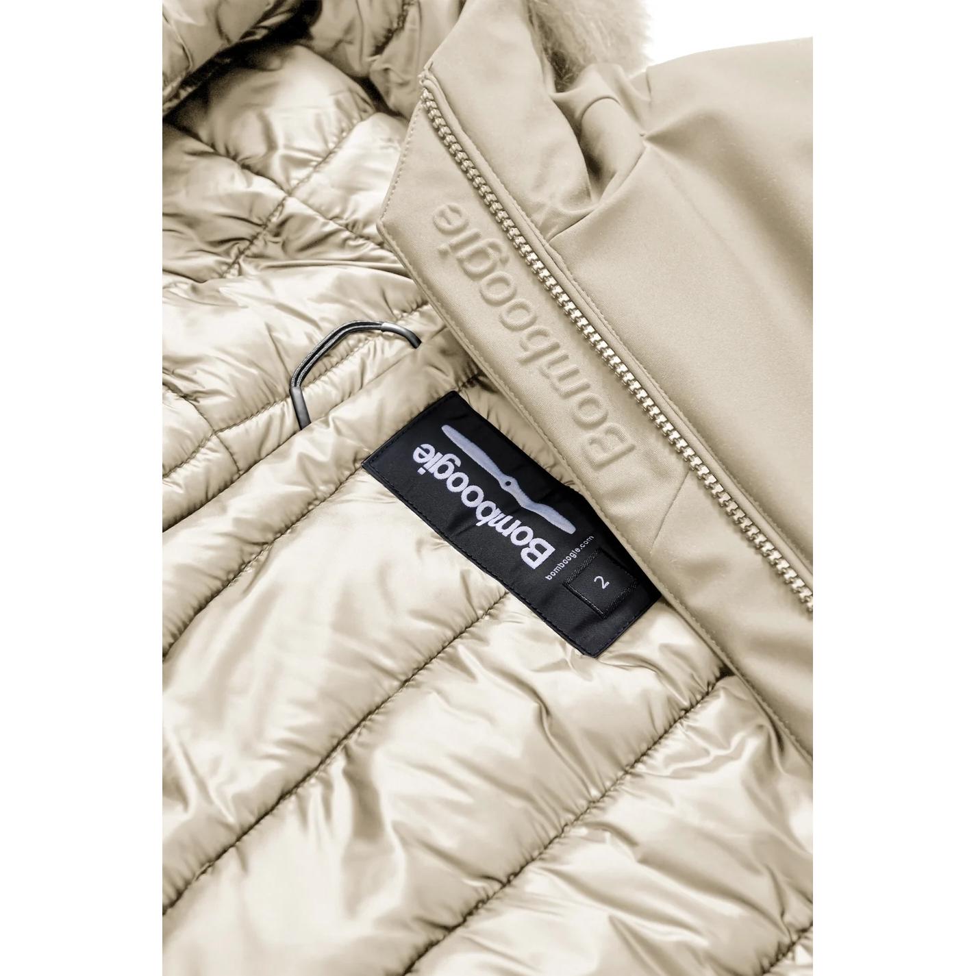 Giacca slim imbottita con pelliccia staccabile