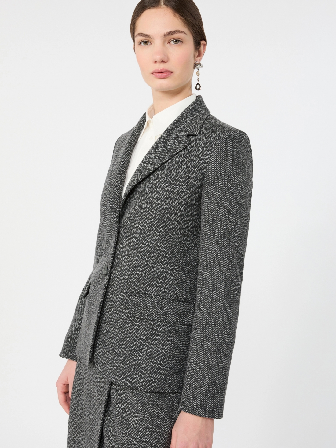 Blazer in jersey jacquard 