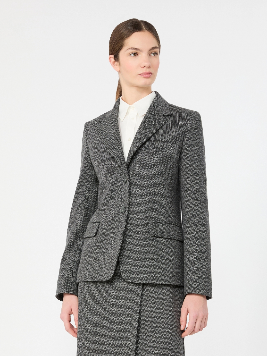 Blazer in jersey jacquard 