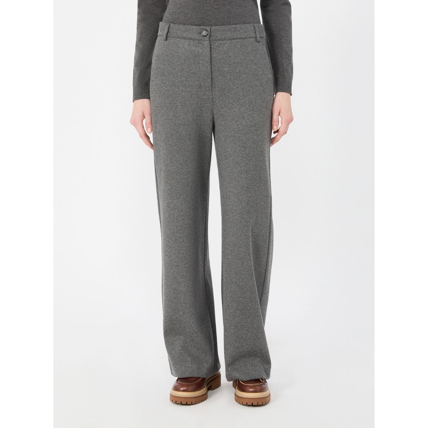 Pantalone in jersey micro jacquard 
