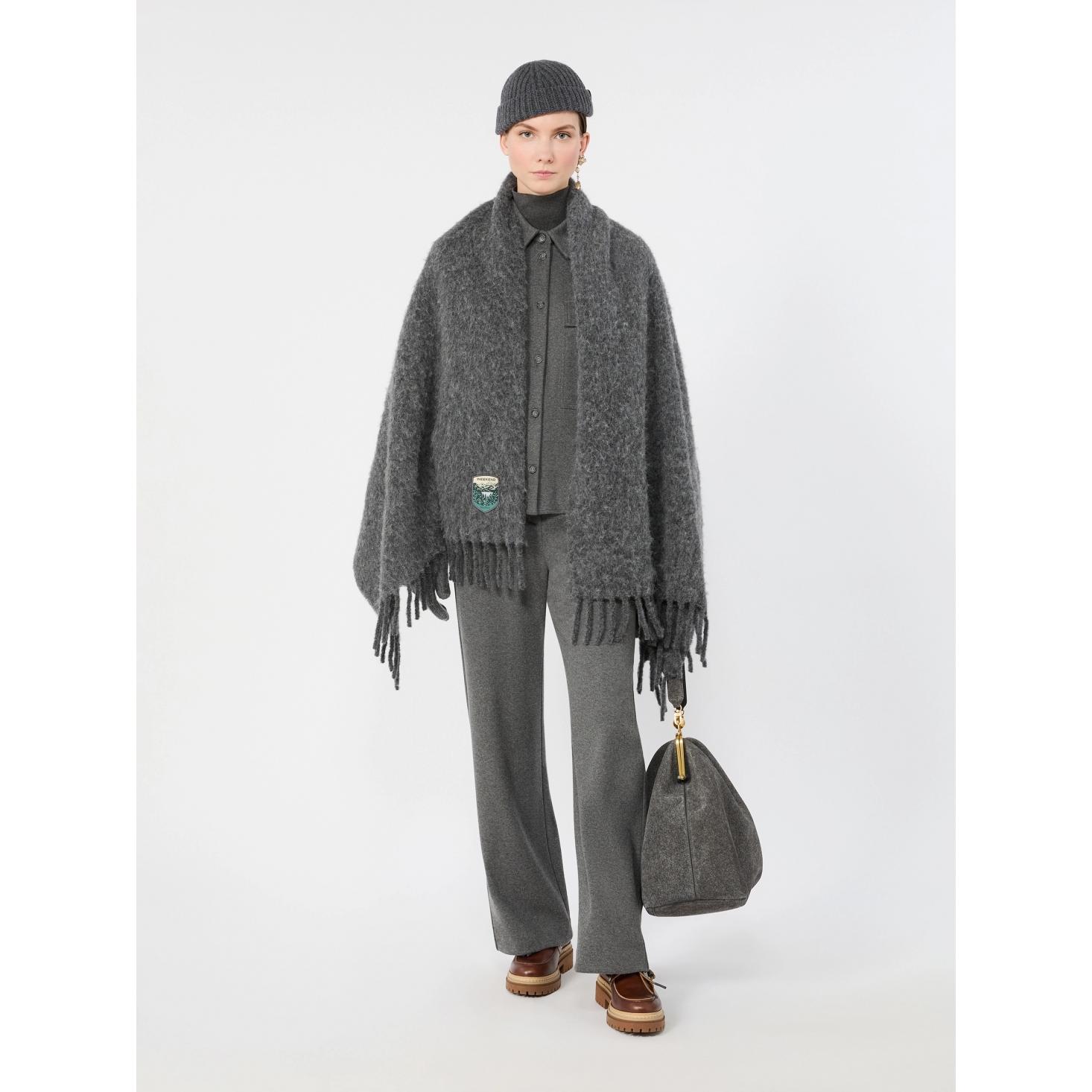 Pantalone in jersey micro jacquard 