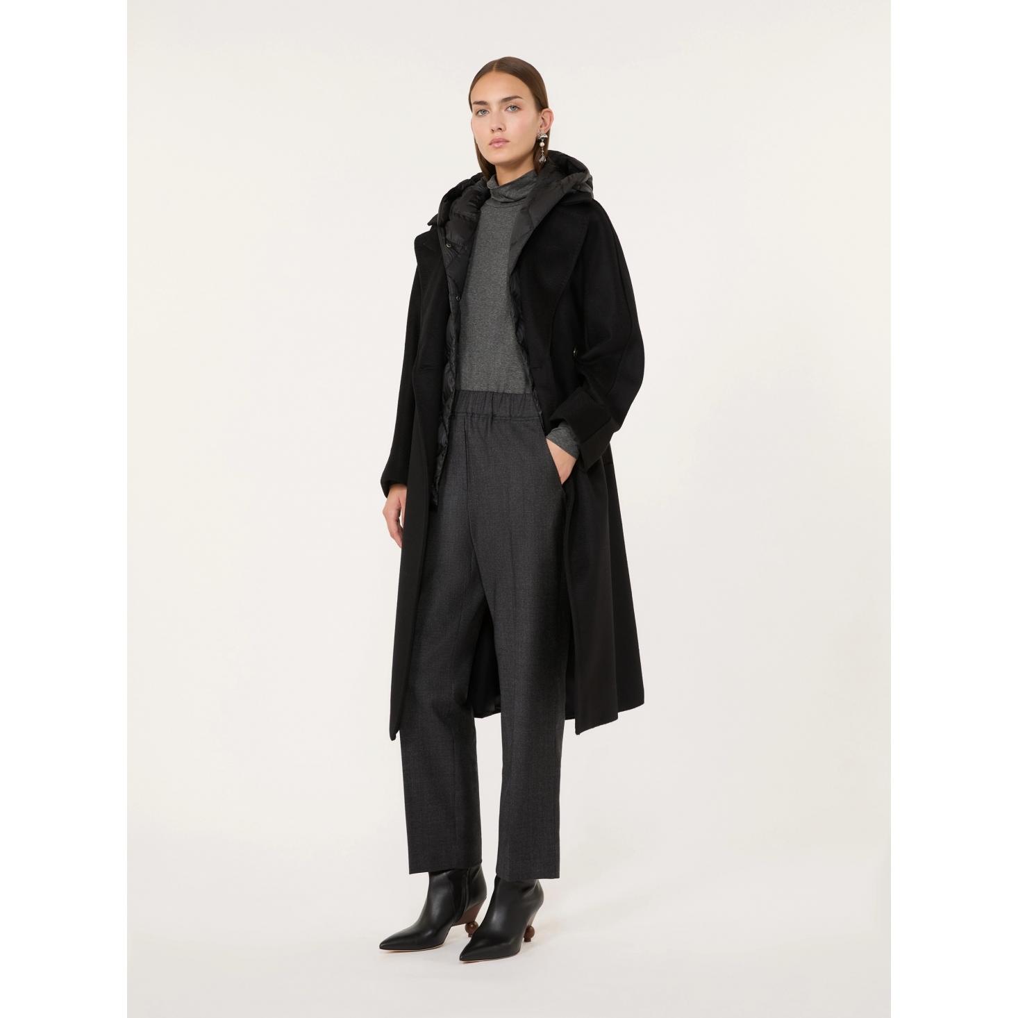 Pantalone in flanella di lana stretch
