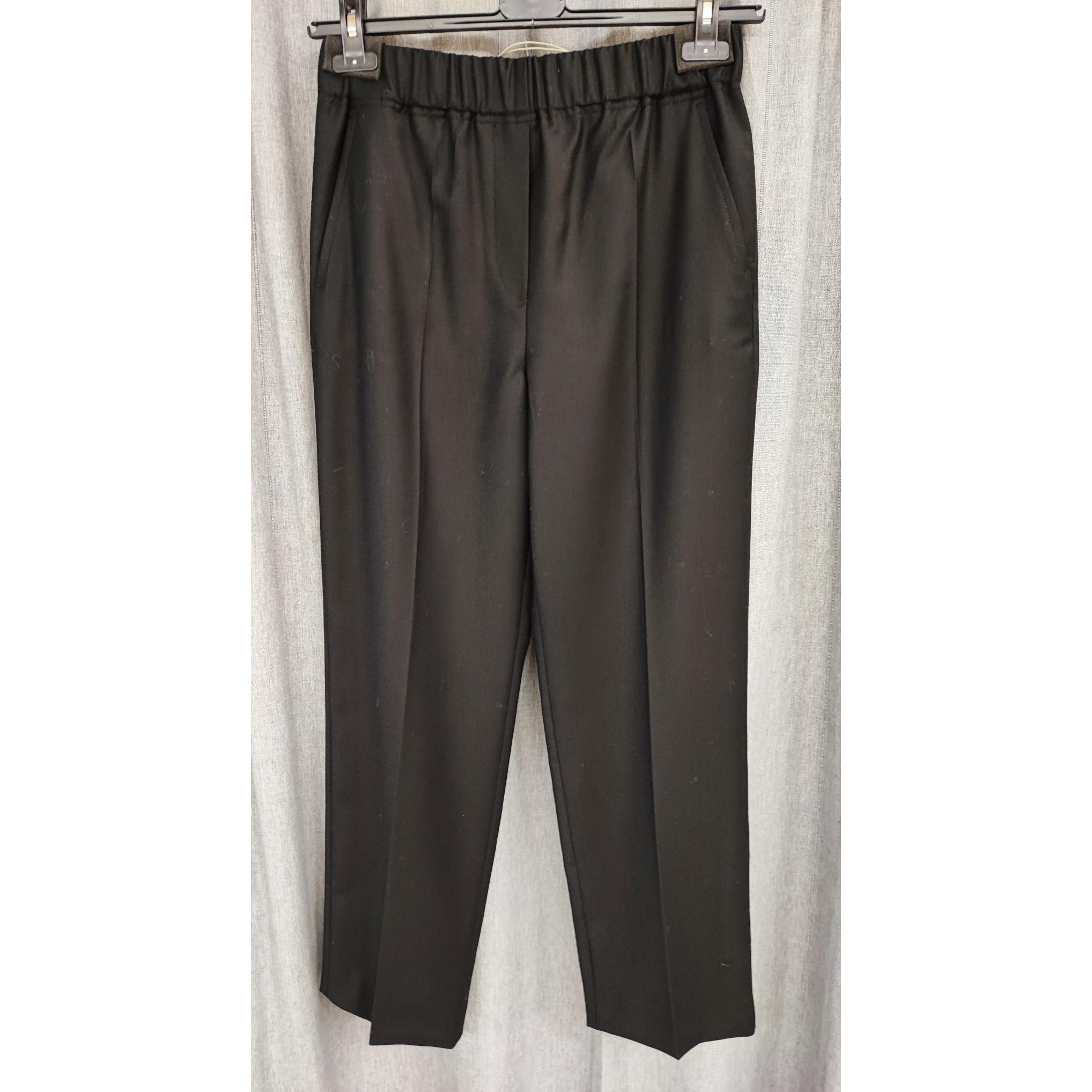 Pantalone in flanella di lana stretch